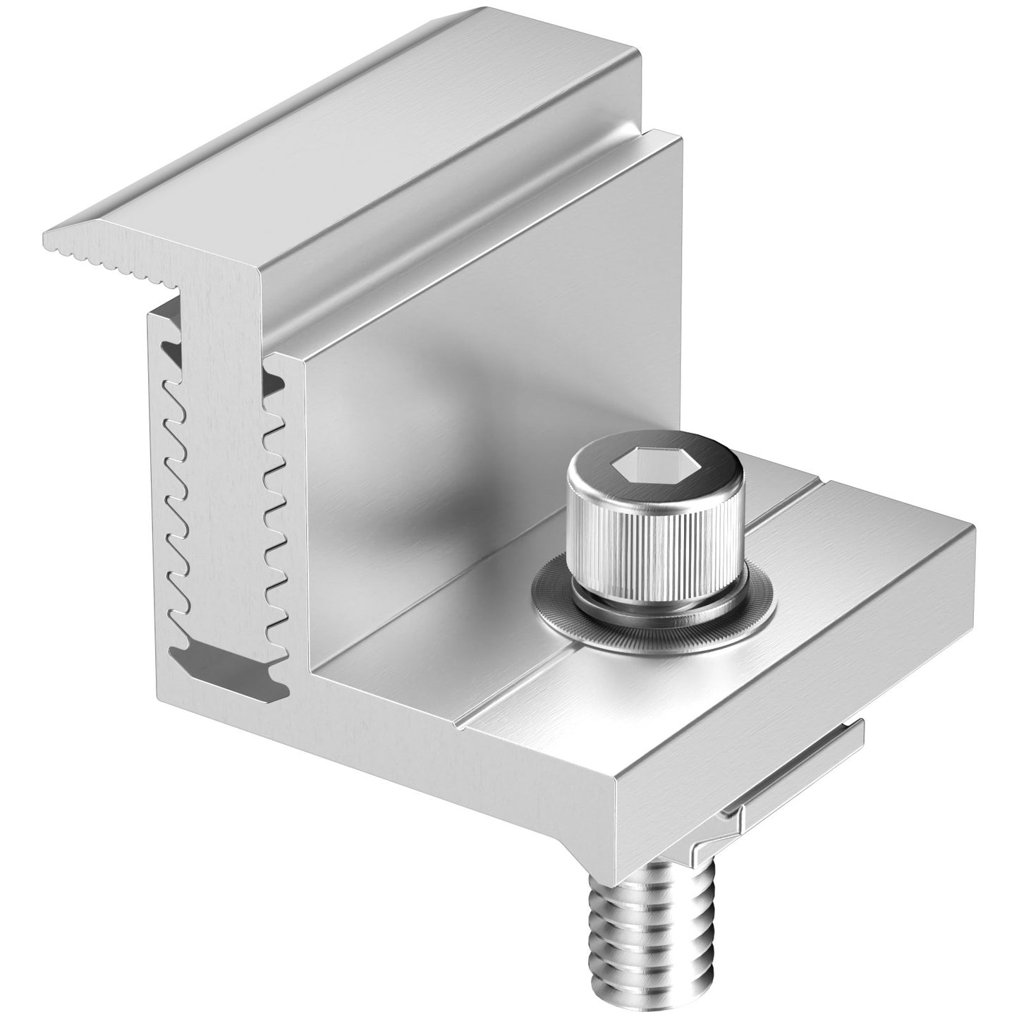 Solarmodul Z-Montagehalterung 35-50 mm verstellbare Halterung Endklemmen 20 Stk.