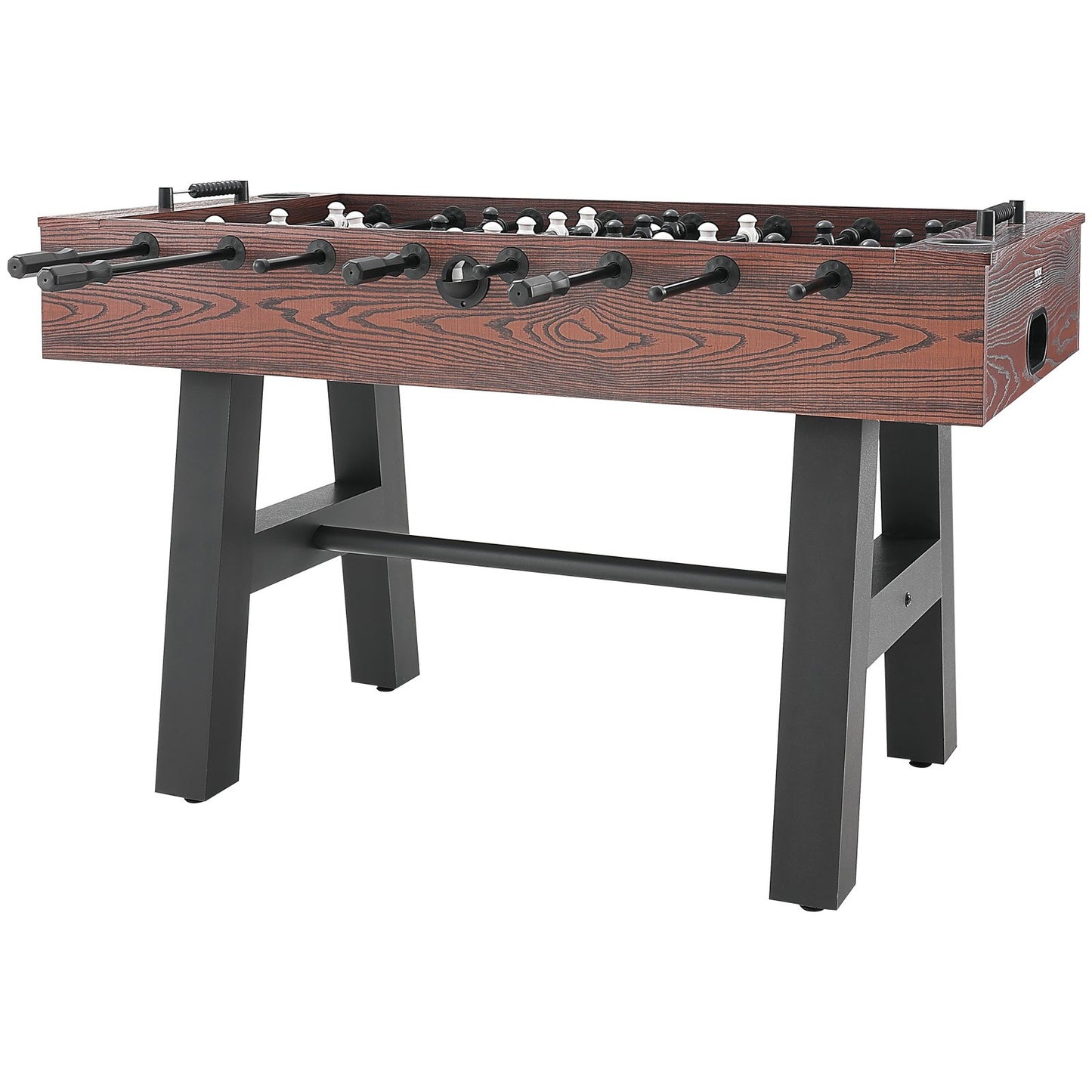Foosball Table, 55 Inch Standard Size Foosball Table, Full Size Indoor Foosball Table for Home, Family and Game Room, Football with Foosball Table, Includes 4 Balls and 2 Cup Holders