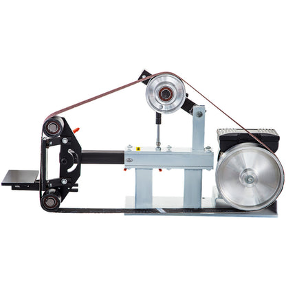 2Hk bandslipmaskin konstant hastighet 2 X 82 tums bandskivslipmaskin med 3 slipskivor 110V bänkslipmaskin 12 tums skiva och platt platt verktygsstöd för knivtillverkning