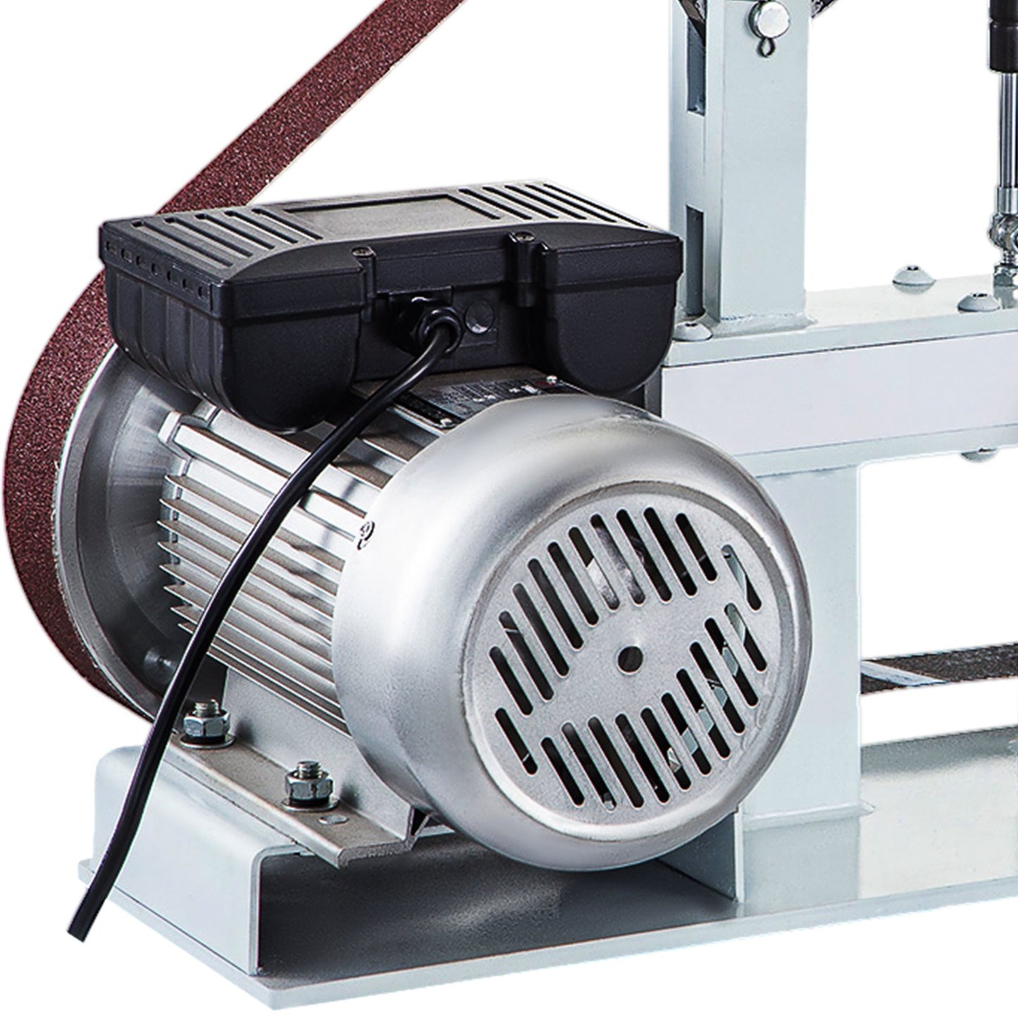 2Hk bandslipmaskin konstant hastighet 2 X 82 tums bandskivslipmaskin med 3 slipskivor 110V bänkslipmaskin 12 tums skiva och platt platt verktygsstöd för knivtillverkning