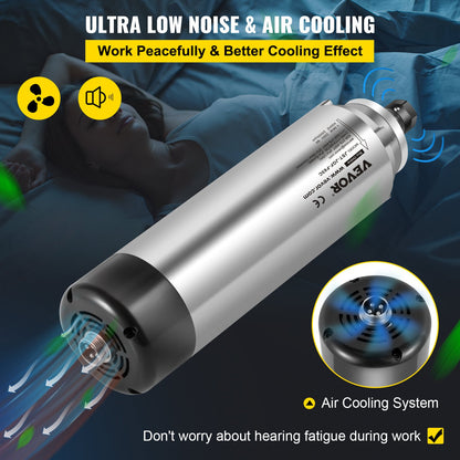 1,5 kW 2220 V luftgekühlter Spindelmotor CNC-Luftkühlungsspindelmotor für CNC-Gravierfräsmaschine