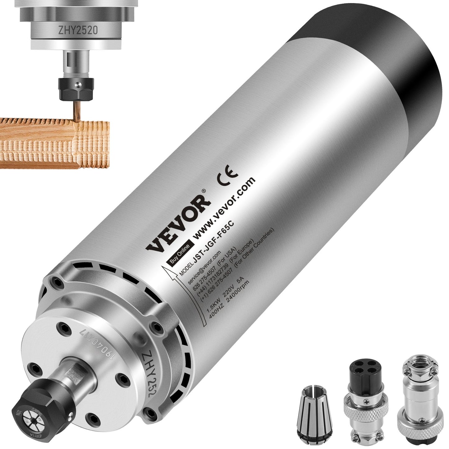 1,5 kW 2220 V luftgekühlter Spindelmotor CNC-Luftkühlungsspindelmotor für CNC-Gravierfräsmaschine