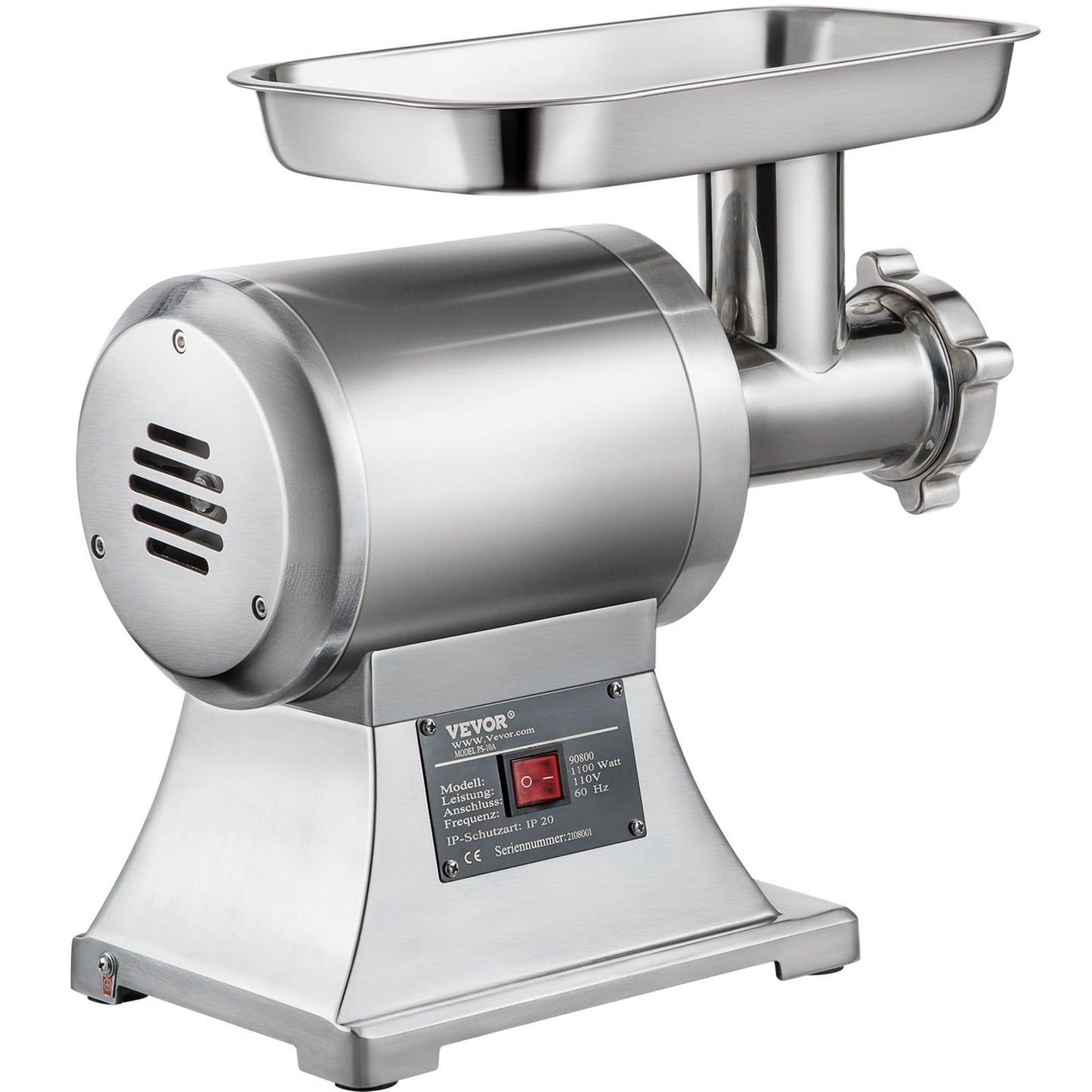 8500W Commercial Stainless Steel 450lbs Meat Grinder Cutting Blade Sheet Metal Sausage Stuffer