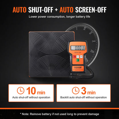 Elektronische digitale Kältemittel-Ladewaage mit Freon-Gewicht, 110 lb, für HVAC