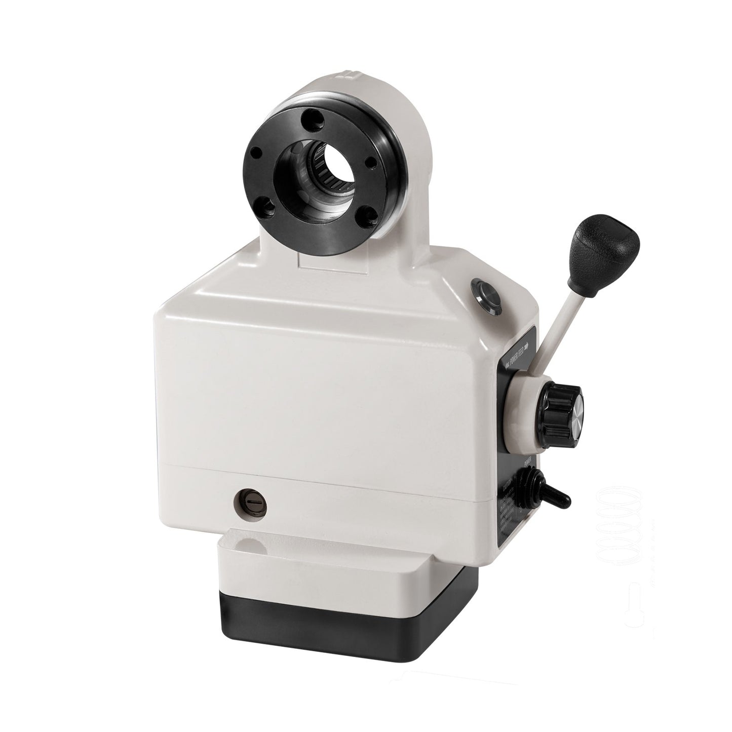 Z-Axis Power Feed for Milling Machine, 450 in-lb Torque, 0-200RPM Adjustable Rotate Speed 120V Power Table Feed Mill Feeder, for Bridgeport Some Knee Type Mills with a 5/8" End Shaft Diameter