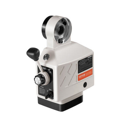 Z-Axis Power Feed for Milling Machine, 450 in-lb Torque, 0-200RPM Adjustable Rotate Speed 120V Power Table Feed Mill Feeder, for Bridgeport Some Knee Type Mills with a 5/8" End Shaft Diameter