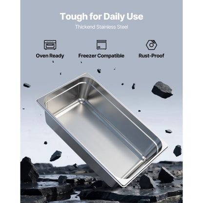 Fullstor Hotellpanna Ångbordspanna 15 cm djup Rostfritt Stål 1-pack |  EU
