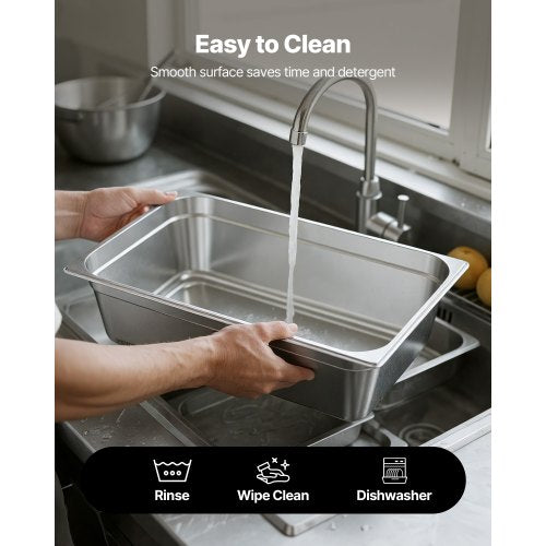 Fullstor Hotellpanna Ångbordspanna 15 cm djup Rostfritt Stål 1-pack |  EU