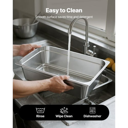 Fullstor Hotellpanna Ångbordspanna 15 cm djup Rostfritt Stål 1-pack |  EU