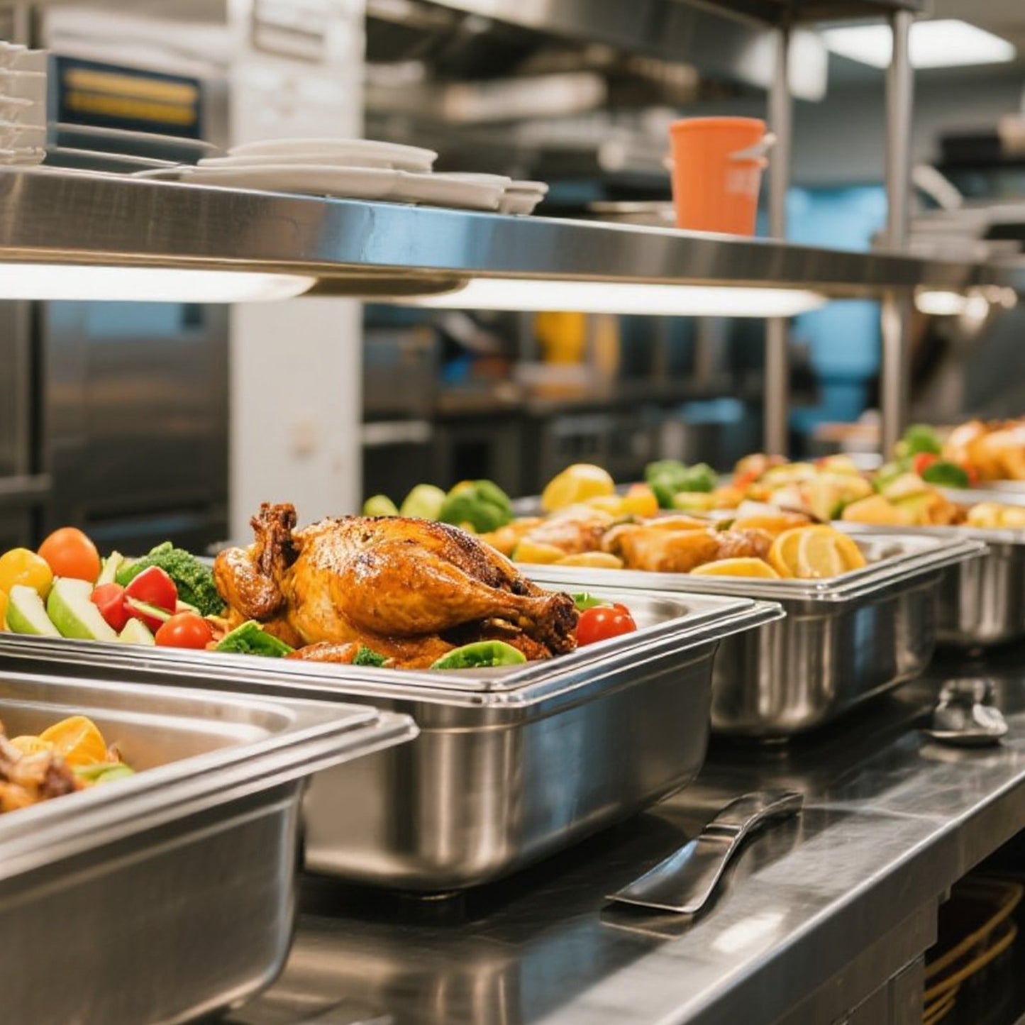 1 Pack Stainless Steam Hotel Pan, Full Size Table Steam Pan, 6 Inch Deep Anti Jam Restaurant Supplies Reusable Rustproof Catering Storage for Home, Party, Restaurant, Hotel, Buffet