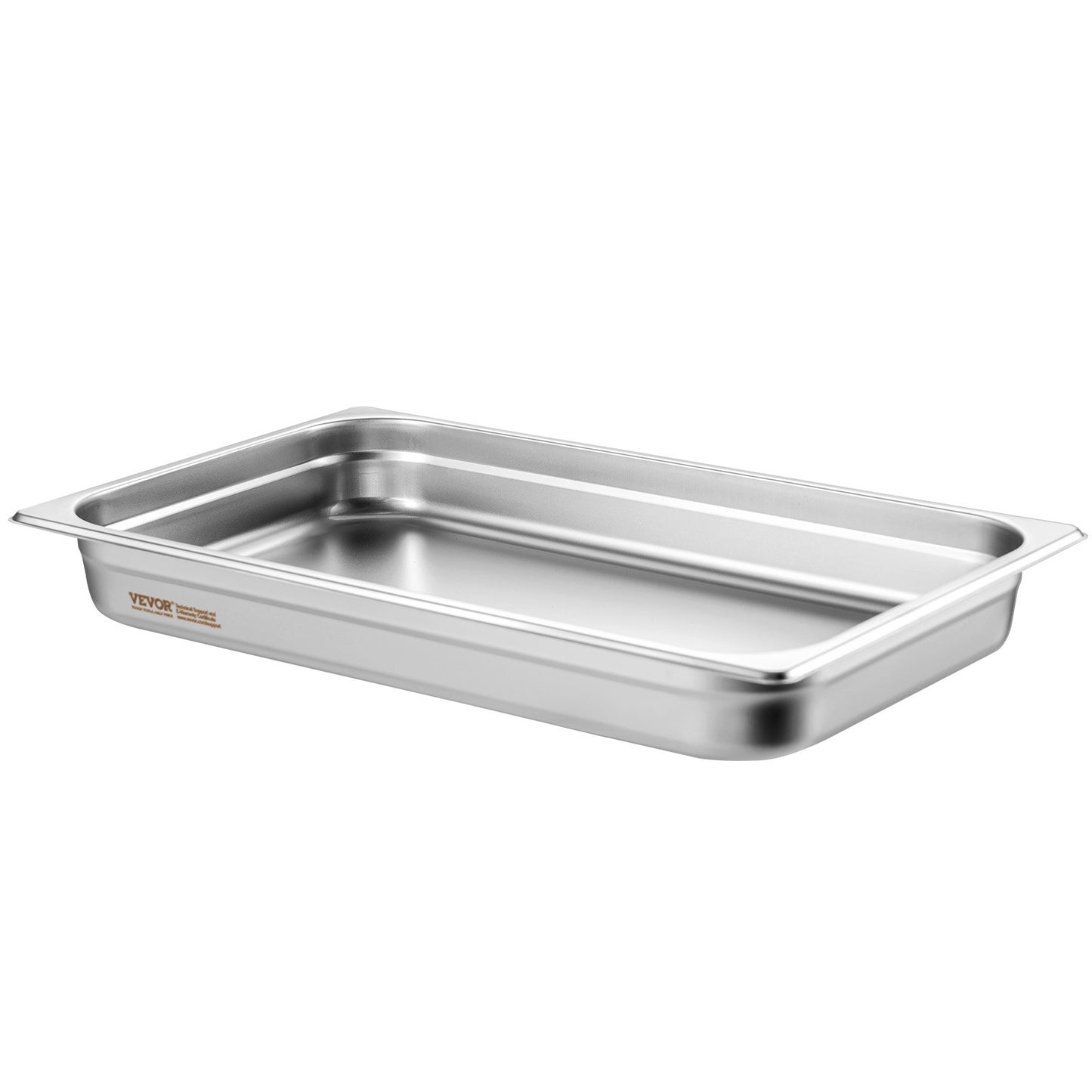 6 Pack Hotel Pans, Full Size Anti-Jam Steam Pan, 0.8mm Thick Stainless Steel Restaurant Steam Table Pan, 2.5-Inch Deep Commercial Table Pan, Catering Storage Food Pan, for Industrial & Scientifi