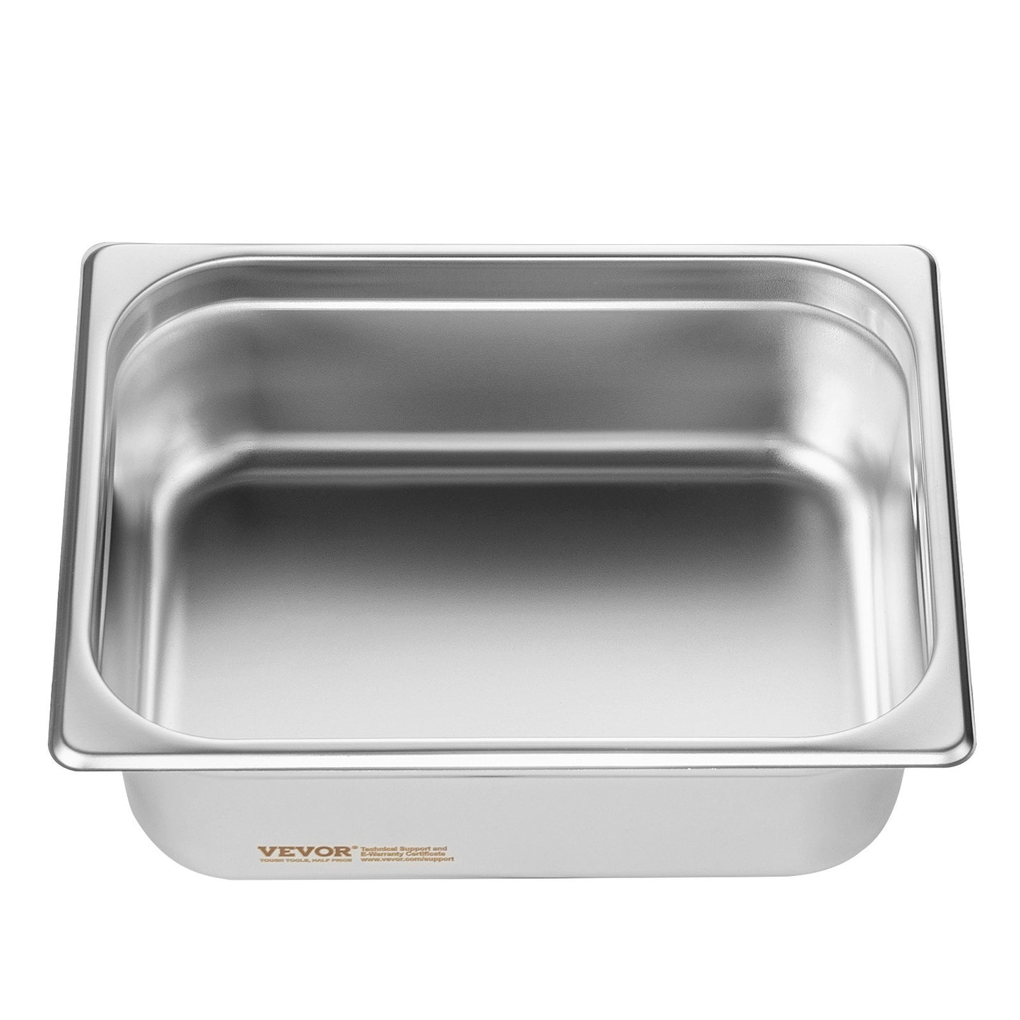 8-pack 1/2 size Hotel Pans Steamer Table Pan Stainless Steel 4" Deep Lid