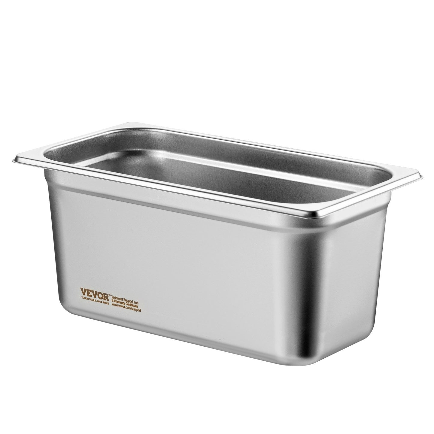 8-pack 1/3 size Hotel Pans Steamer Table Pan Stainless Steel 6" Deep Lid