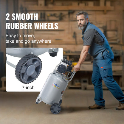 13 gallon luftkompressor 2HP 4 SCFM@90PSI Oljefri luftkompressor 116PSI