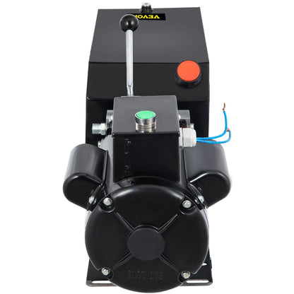 14L Autohebebühne Hydraulikaggregat 60 Hz 1 PS Hydraulikpumpe Autoreparatur Hydraulischer Metallbehälter für Hydraulikpumpenaggregat Traktorfahrzeug Autohebebühne