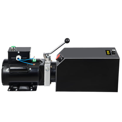 14L Autohebebühne Hydraulikaggregat 60 Hz 1 PS Hydraulikpumpe Autoreparatur Hydraulischer Metallbehälter für Hydraulikpumpenaggregat Traktorfahrzeug Autohebebühne