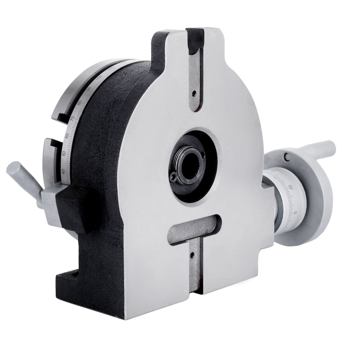 150 mm/5,9 Zoll vertikaler und horizontaler Drehtisch, 150 mm Teilkopf, runder Drehtisch, Fräsmaschinen-Indexsystem, verstellbare Schraube, 5,9 Zoll Teilplatten-Indexsystem