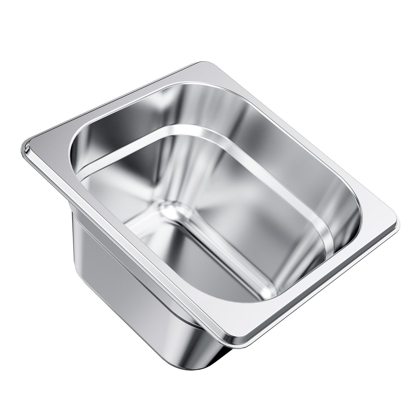 6 Pack Stainless Steam Hotel Pans, 1/6 Size Table Steam Pan, 4 Inch Deep, Anti Jam Restaurant Supplies Reusable Rustproof Catering Storage for Home, Party, Restaurant, Hotel, Buffet