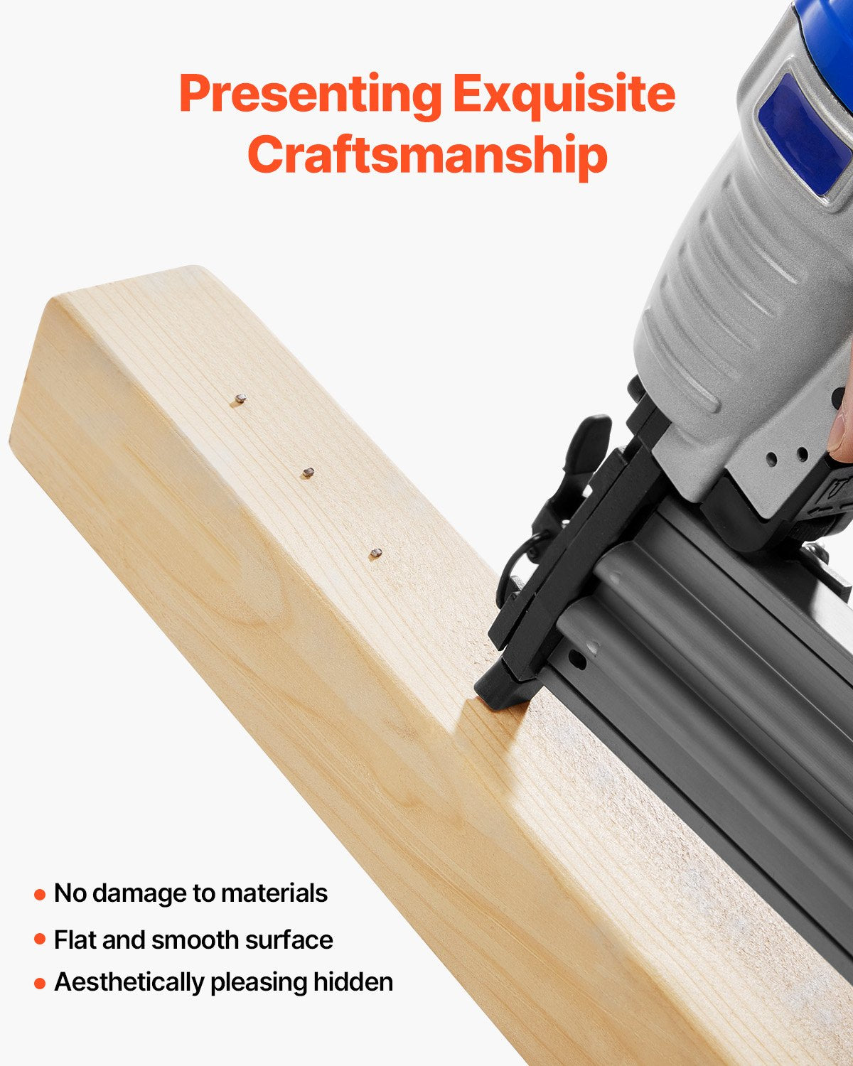 16 Gauge Finish Nails, 20-Degree Angled Finishing Nails, 2000-Count (2-1/2 in, 2 in, 1-1/2 in, 1-1/4 in, 500 Per Size) Finishing Nail, Galvanized Brad Nail, for 16GA 20° Angled Finish Nailers