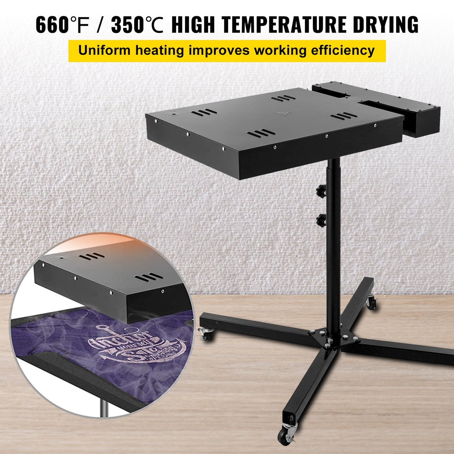 Silkscreen Flash Tork 16x16 tum Flash Tork Silkscreen T-shirt härdningsutrustning med elektrisk kontrollbox