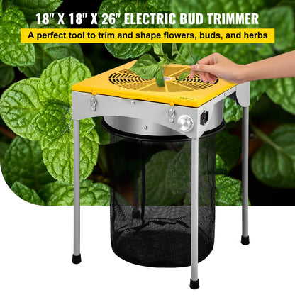 18" Tabletop Hydroponic 3-Speed Electric Leaf Bud Trimmer Trim Reaper with 6 Extra Blades