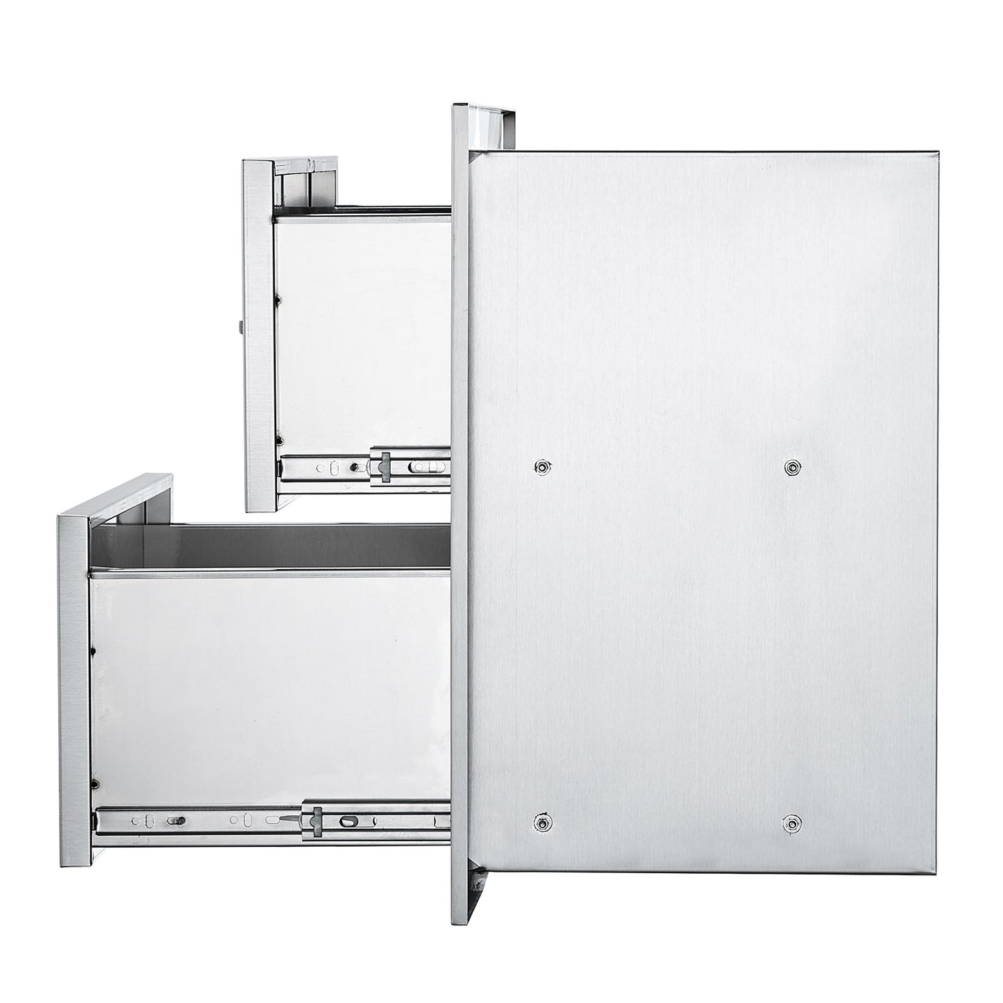 17,7"x20,5" UTOMHUS KÖK / BBQ ISLAND ROSTFRITT STÅL DUBBLA FÖRVARINGSLÅDA