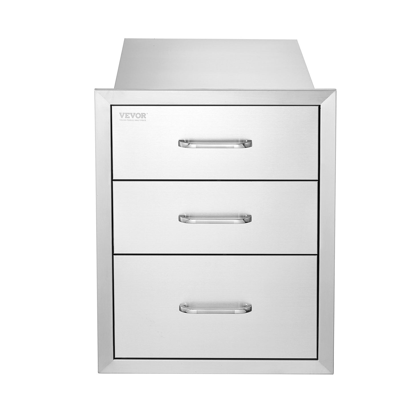 Vevor Outdoor-Küchenbox, Grillbox, Aufbewahrung, 45 x 58 cm, Edelstahlbox