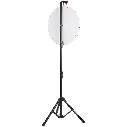 18” Prize Wheel Stand Floor Stand Color Prize Wheel Fortune Spinner 14 Seats Dry Ease Tradeshow Fortune Spinning Game (18 inch)