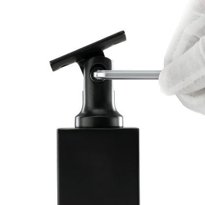 Cable Railing Post 42x2x2in 30° Angled Hole Stair Railing Post Black 1pc