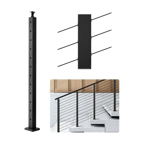 cable railing post 42x2x2 in with 30° angled holes 1JZLGZXHS106W3XAA001V0 | EU