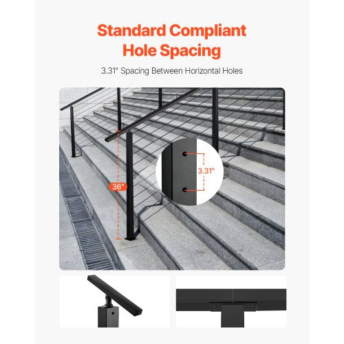 cable railing post 36x2x2 in with 30° angled holes 1JZLGZXHS914YIVIS001V0 | EU