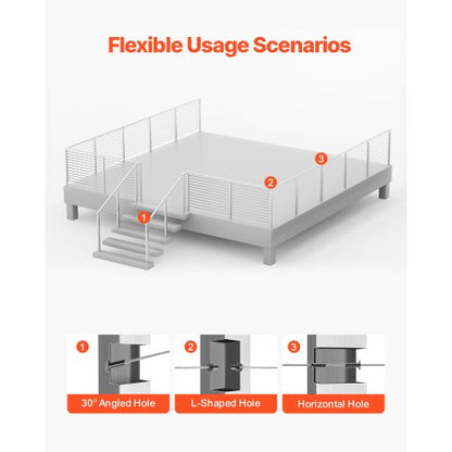 Cable Railing Post 42x2x2 inch Pre-drilled Post 1JZLGZXYS1061EF8W001V0 | EU
