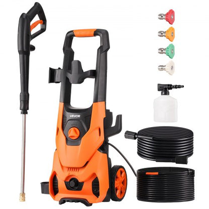 Electric Pressure Washer, Max 4200 PSI and 2.8 GPM, High Power Pressure Cleaning Machine with 4 Quick Connect Nozzles and a Foam Cannon, Ideal for Cars/Fences/Driveways/Patios/Home Cleaning