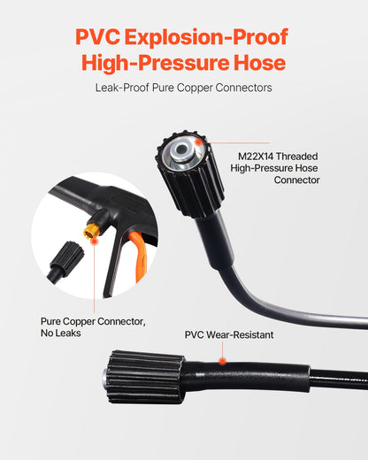 Electric Pressure Washer, Max 4500 PSI and 3.2 GPM, High Power Pressure Cleaning Machine with 4 Quick Connect Nozzles and a Foam Cannon, Ideal for Cars/Fences/Driveways/Patios/Home Cleaning