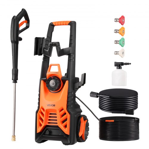 Electric Pressure Washer, Max 4500 PSI and 3.2 GPM With Pressure Adjustment, High Power Pressure Cleaning Machine with 4 Quick Connect Nozzles, for Cars/Fences/Driveways/Patios/Home Cleaning