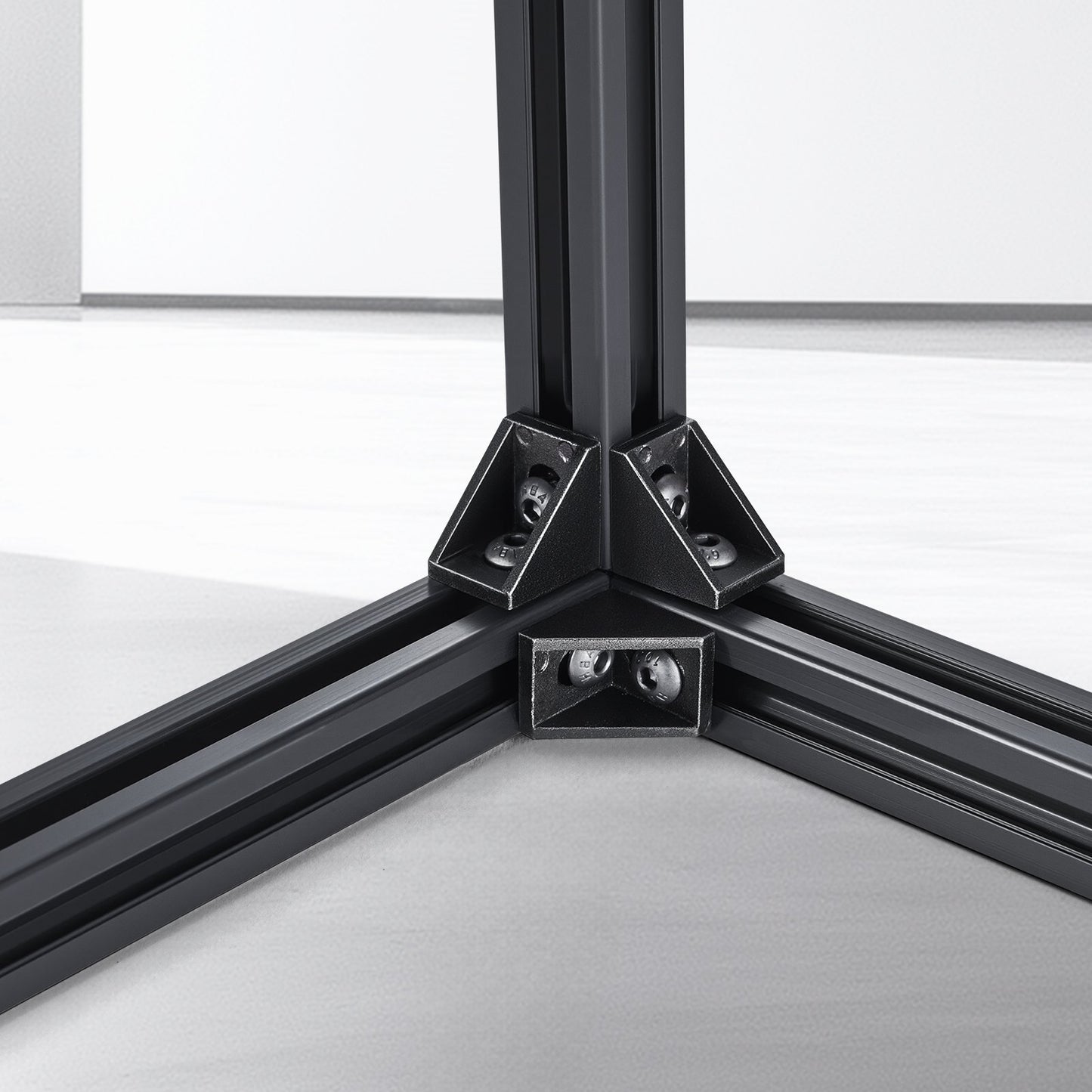 4PCS 47.2 in (1200mm) T Slot 2020 Aluminum Extrusion Profile, European Standard Anodized Linear Rail, High-Strength Extruded Aluminum Rail for 3D Printer, CNC Machine DIY, Laser Engraving, Black