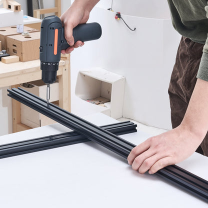 4PCS 39.4 in (1000mm) T Slot 2040 Aluminum Extrusion Profile, European Standard Anodized Linear Rail, High-Strength Extruded Aluminum Rail for 3D Printer, CNC Machine DIY, Laser Engraving, Black