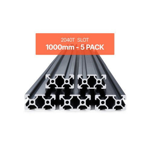 5PCS 39.4 inch (1000mm) T-Slot 2040 Aluminum Extruded Anodized Linear Rail | EU