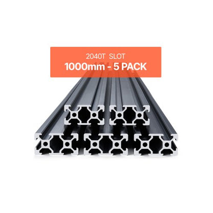 5PCS 39.4 inch (1000mm) T-Slot 2040 Aluminum Extruded Anodized Linear Rail | EU