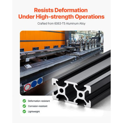 5PCS 59 inch (1500mm) T-Slot 2040 Aluminum Extruded Anodized Linear Rail | EU