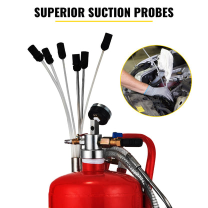 5 Gallon Portable Air Pneumatic Waste Oil Garage Extractor Drain Tank