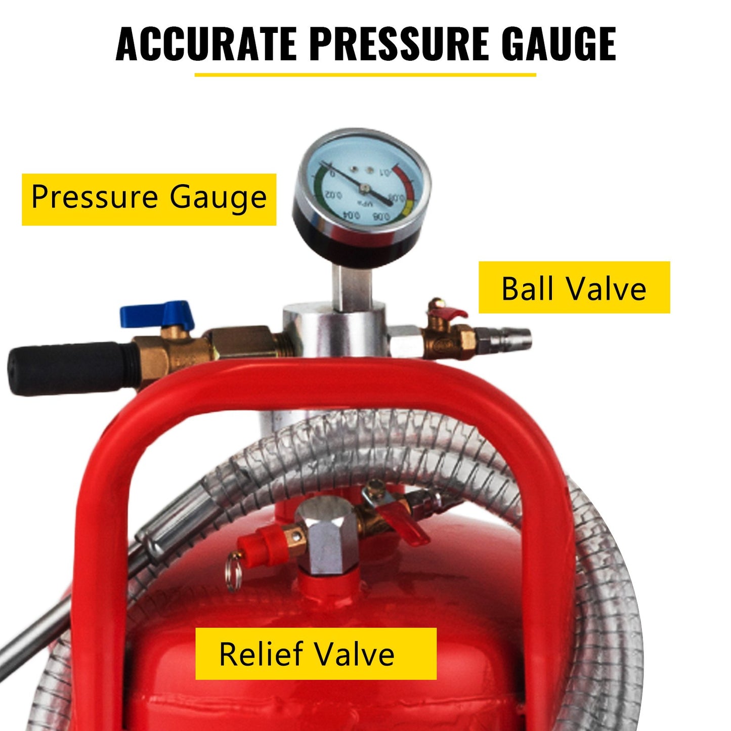 5 Gallon Portable Air Pneumatic Waste Oil Garage Extractor Drain Tank