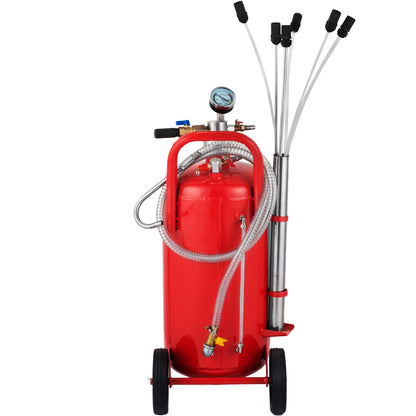 5 gallon/22,7L oljeutsug, bärbar luftpneumatisk spilloljeutsug Garageutsug Dräneringstank