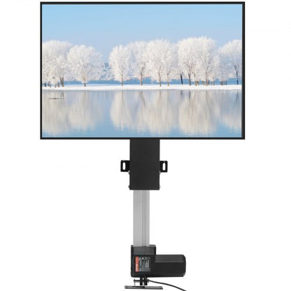 Automated TV Elevator, 20" Stroke for 28-32" TVs. Remote-Controlled, Adjustable Height 30-50", Supports up to 132 lbs