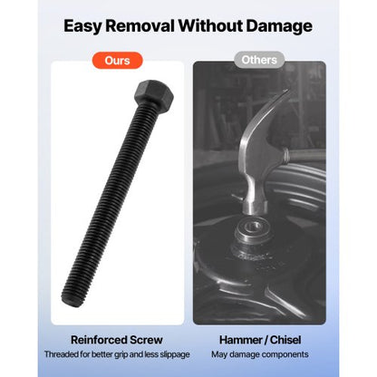 Lagerpresssats, 10+24 delar, 2-i-1 Kulledspress och Hjullagersavdragarsats, Race- och Tätningsdrivarsats med 13 bussningar, C-ram och hylsor, Kraftigt Demonterings- och Monteringssats med Väska |  EU