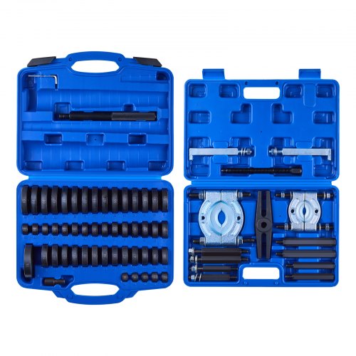 Bearing Press Kit, 52+14 Pcs, 2 in 1 Bushing Driver Tool & Bearing Press Kit, Race and Seal Driver Set with 49 Bushings, Separators and Jaws, Heavy Duty Removal Installation Tool Set with Case