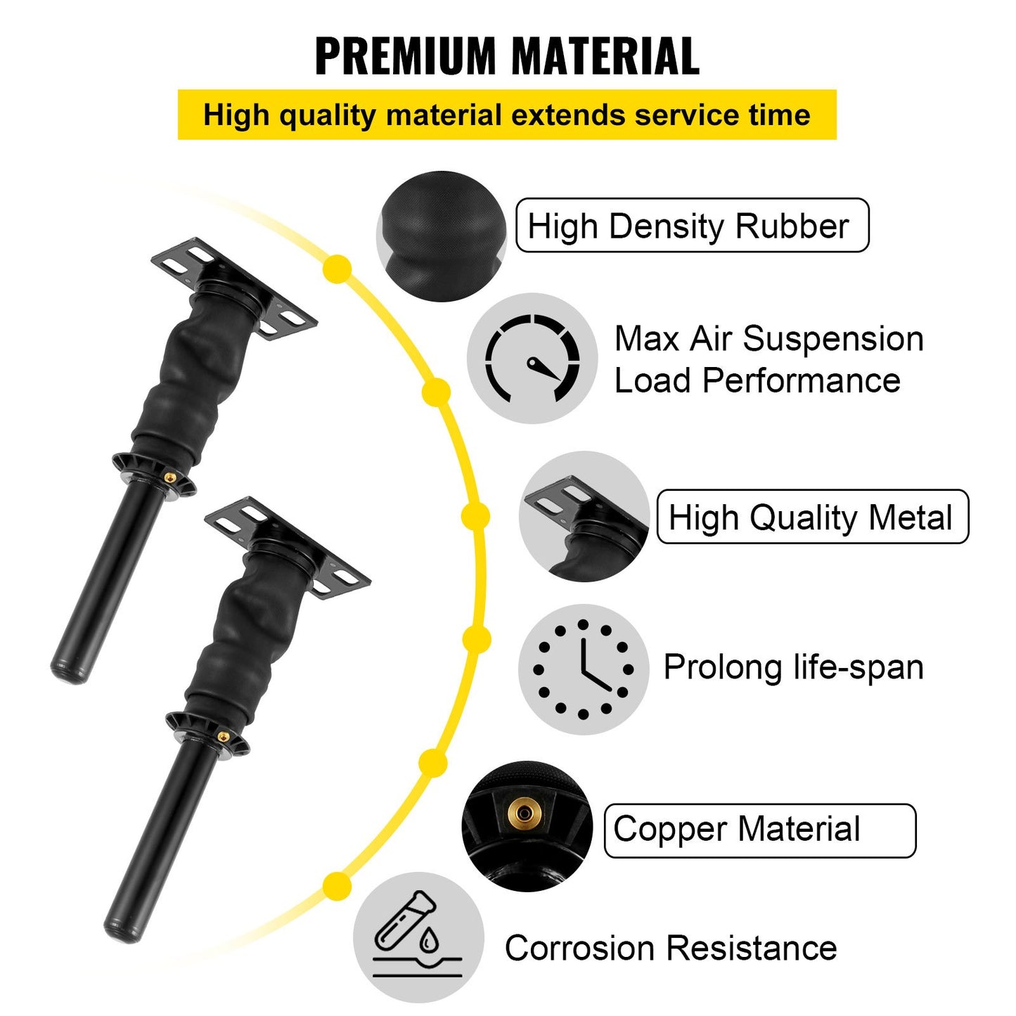 Luftstoßdämpfer für die hintere Kabine für International Prostar 2008+ 3595977C96 3595977C95 Luftstoßdämpfer für die Kabine dämpfen Fahrvibrationen (zwei Stück (ein Paar))