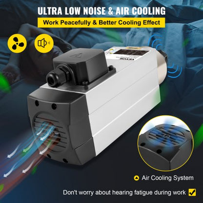 3,0 kW 220 V luftgekühlter Spindelmotor CNC-Luftkühlungsspindelmotor für CNC-Gravierfräsmaschine | EU