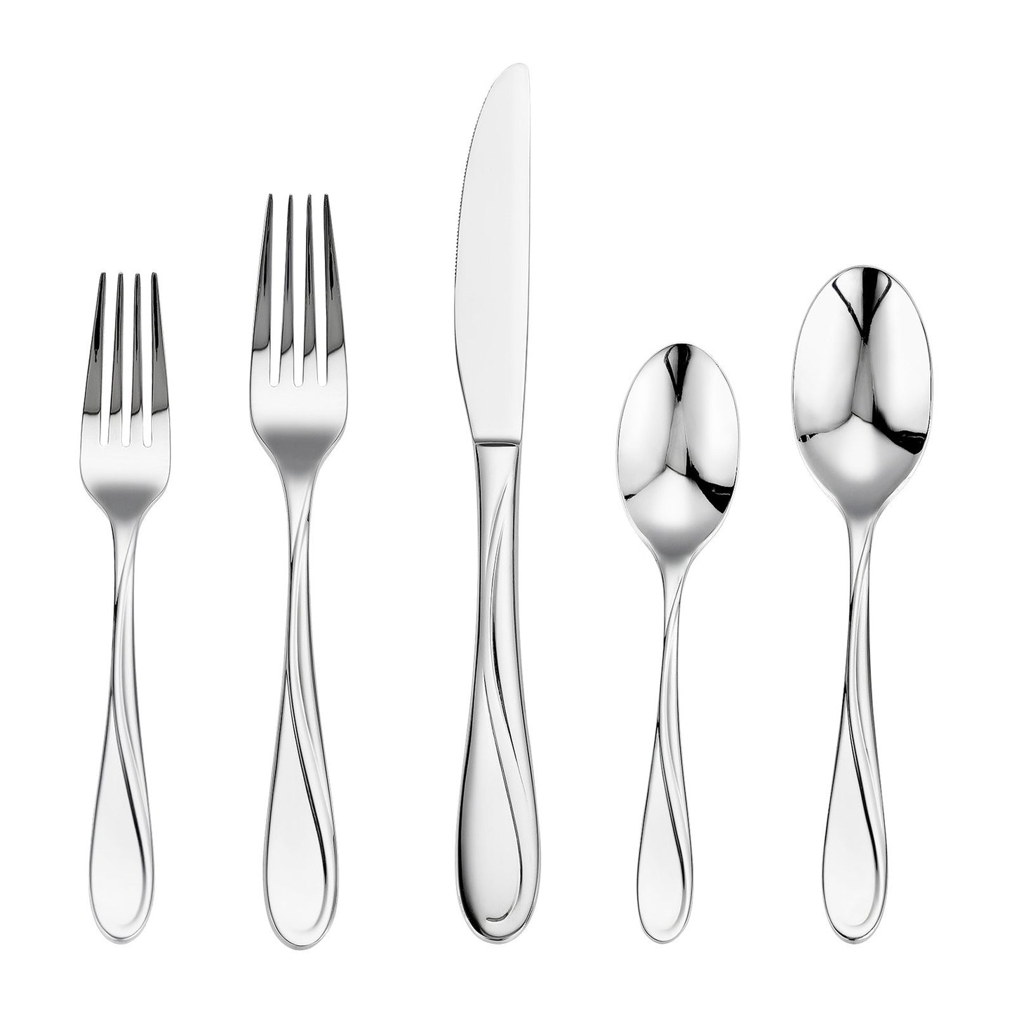65-piece silver cutlery set stainless steel cutlery cutlery for 12