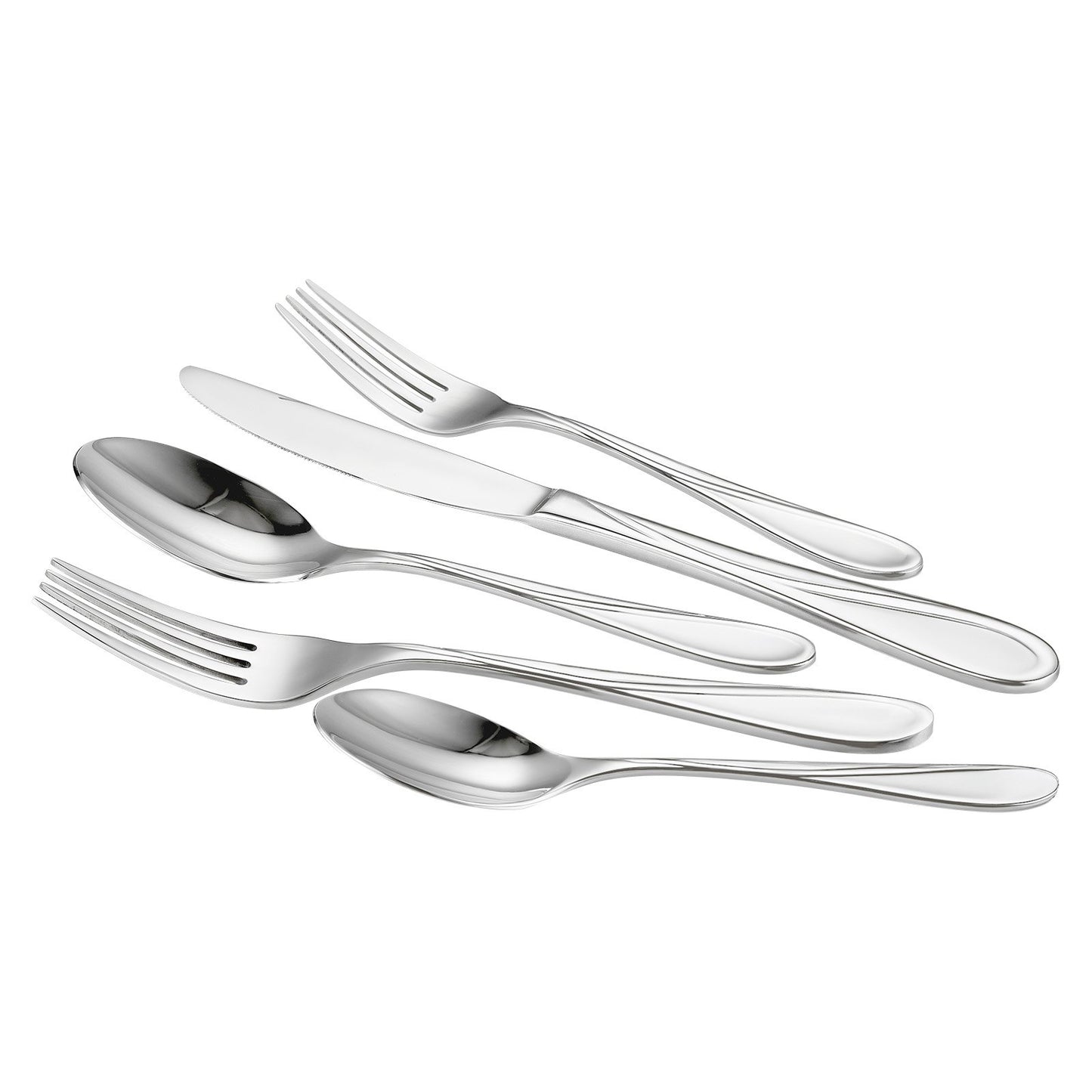 65-piece silver cutlery set stainless steel cutlery cutlery for 12